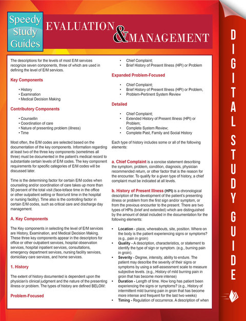 Cover image for book Evaluation And Management (Speedy Study Guides)