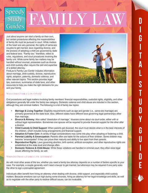 Cover image for book Family Law (Speedy Study Guides)