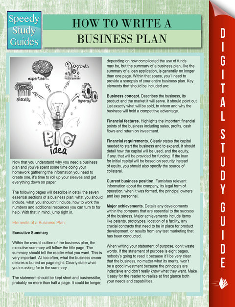 Cover image for book How To Write A Business Plan (Speedy Study Guides)