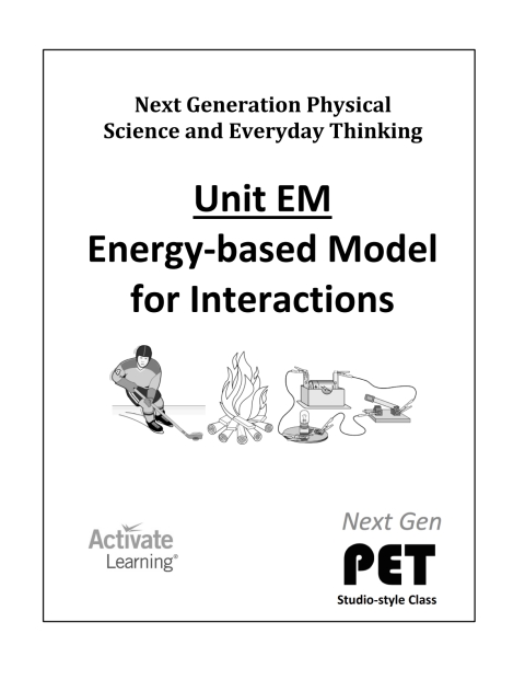 Cover image for book Next Gen PET, Unit EM: Energy-based Model for Interactions(studio style)