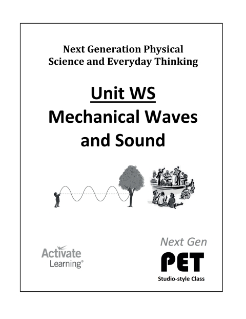 Cover image for book Next Gen PET, Unit WS: Mechanical Waves and Sound (studio style)