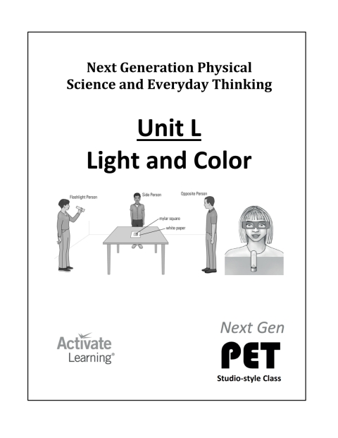 Cover image for book Next Gen PET, Unit L: Light and Color (studio style)