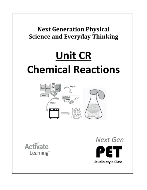 Cover image for book Next Gen PET, Unit CR: Chemical Reactions (studio style)