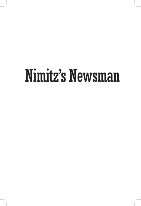 Cover image for book Nimitz’s Newsman
