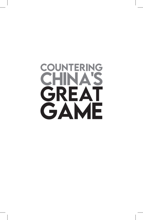 Cover image for book Countering China’s Great Game