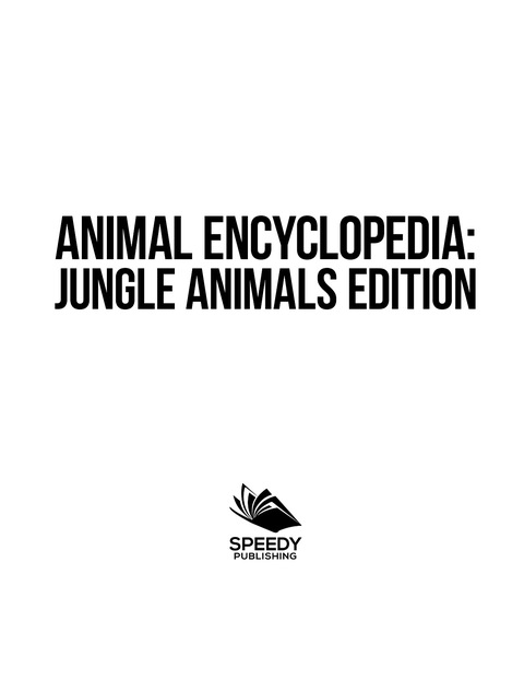 Cover image for book ANIMAL ENCYCLOPEDIA: Jungle Animals Edition