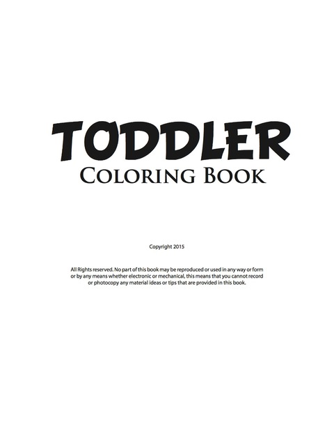 Cover image for book Toddler Coloring Book