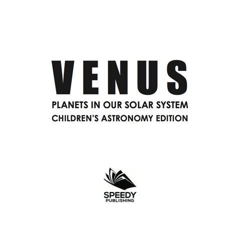 Cover image for book Venus: Planets in Our Solar System | Children's Astronomy Edition