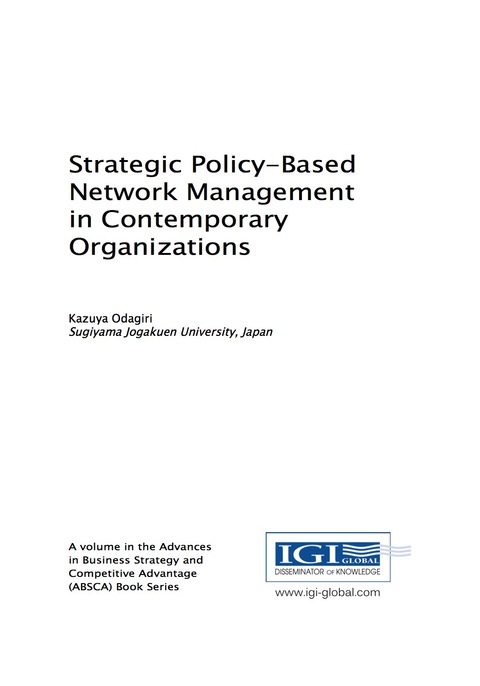 Cover image for book Strategic Policy-Based Network Management in Contemporary Organizations