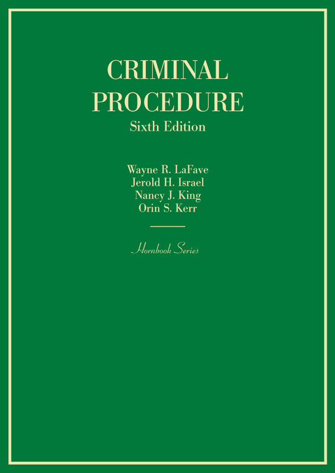 Cover image for book LaFave, Israel, King and Kerr's Criminal Procedure