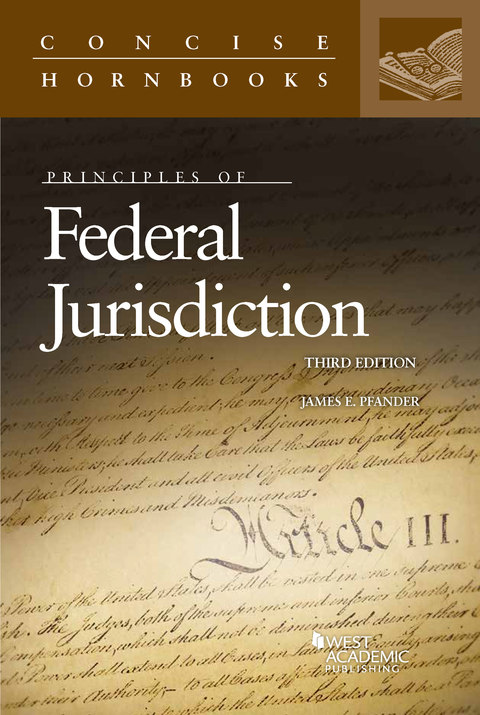 Cover image for book Pfander's Principles of Federal Jurisdiction