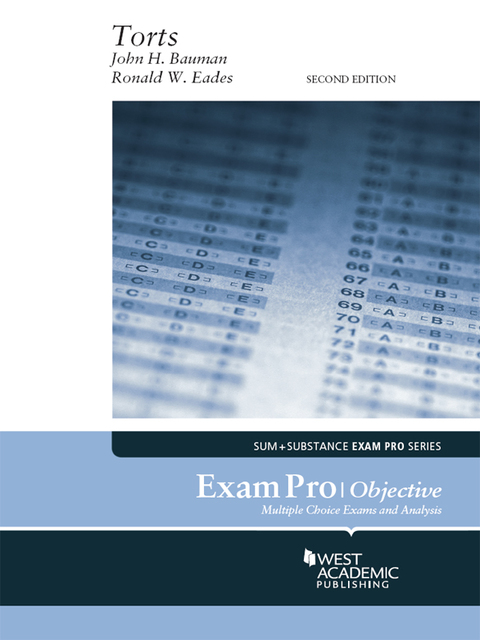 Cover image for book Bauman and Eades's Exam Pro on Torts