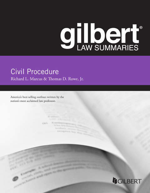 Cover image for book Marcus and Rowe's Gilbert Law Summary on Civil Procedure
