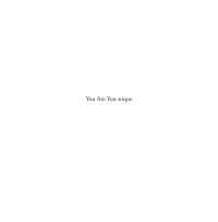 Cover image: You Are You-nique 9781683507147