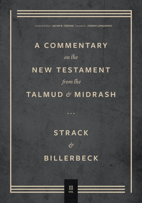 Cover image for book Commentary on the New Testament from the Talmud and Midrash