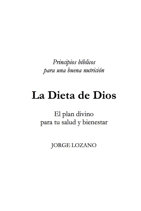 La Dieta de Dios