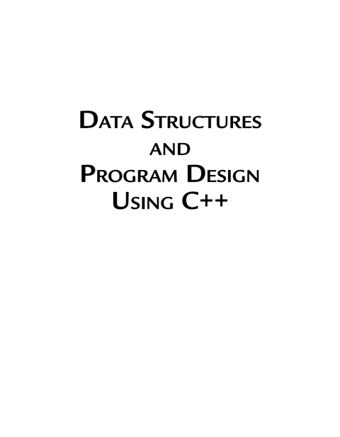 Cover image for book Data Structures and Algorithms in C++