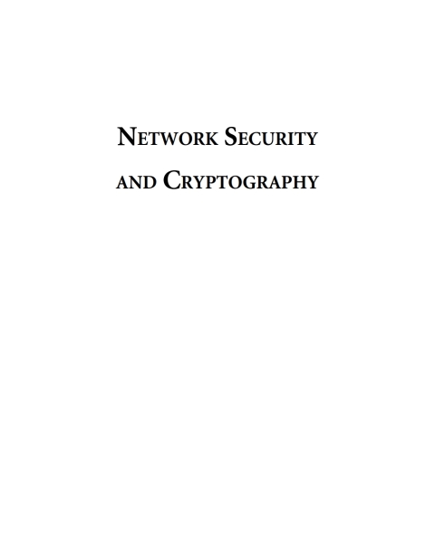 Cover image for book Network Security and Cryptography