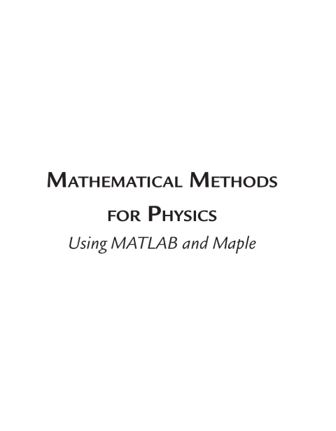 Cover image for book Mathematical Methods for Physics