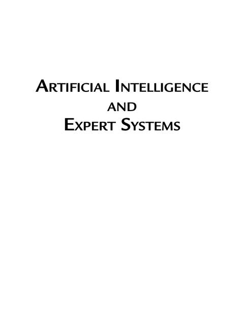 Cover image for book Artificial Intelligence and Expert Systems