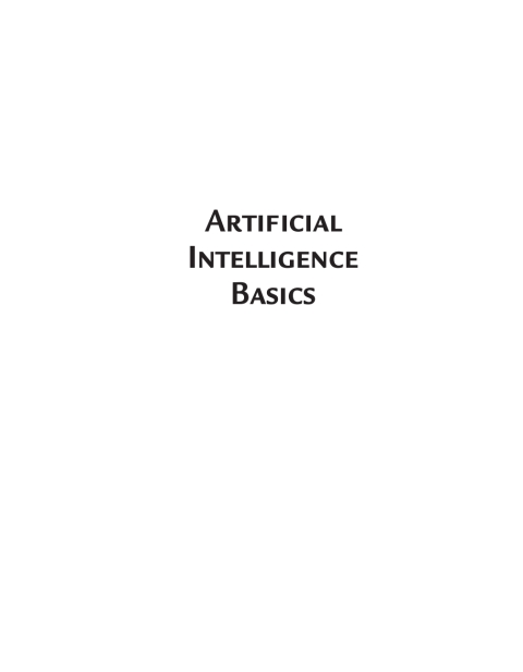 Cover image for book Artificial Intelligence Basics
