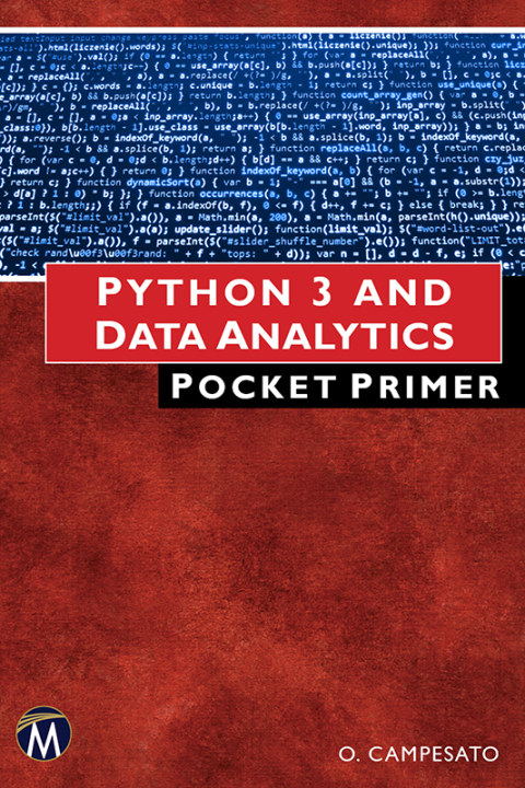 Cover image for book Python 3 and Data Analytics Pocket Primer