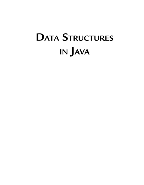 Cover image for book Data Structures in Java