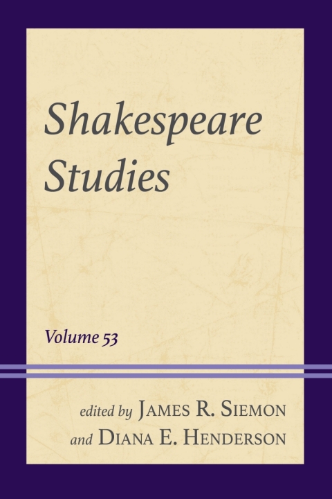 Cover image for book Shakespeare Studies
