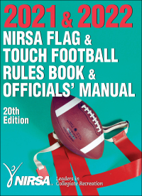 Titelbild: 2021 & 2022 NIRSA Flag & Touch Football Rules Book & Officials' Manual 20th edition 9781718208117