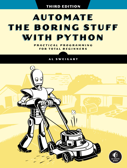 Cover image for book Automate the Boring Stuff with Python