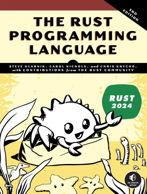 Cover image for book The Rust Programming Language