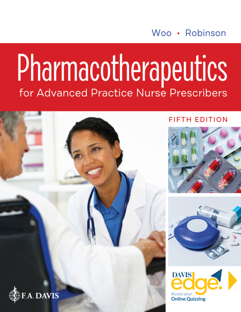 Cover image for book Pharmacotherapeutics for Advanced Practice Nurse Prescribers with Davis Edge