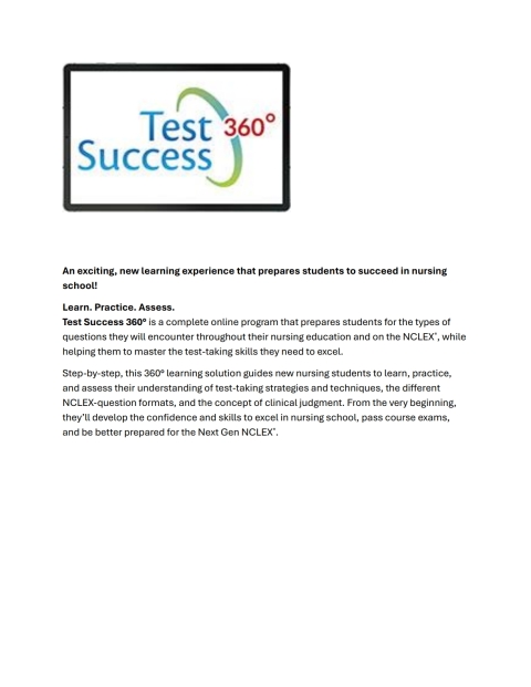 Cover image for book Test Success 360
