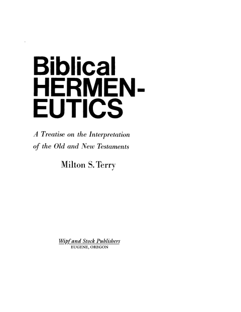 Cover image for book Biblical Hermeneutics, Second Edition