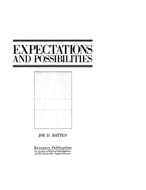 Cover image for book Expectations and Possibilities