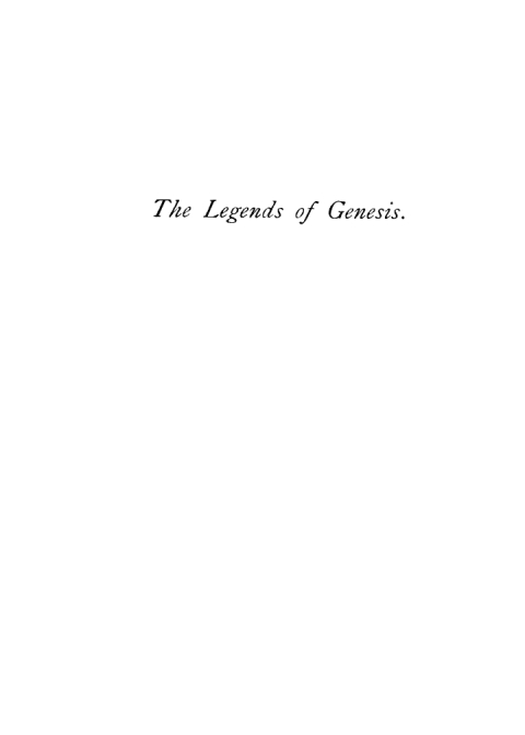Cover image for book The Legends of Genesis