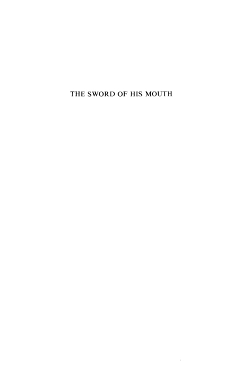Cover image for book The Sword of His Mouth