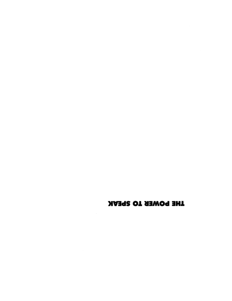 Cover image for book The Power to Speak