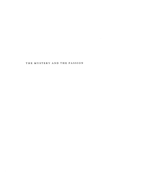 Cover image for book The Mystery and the Passion