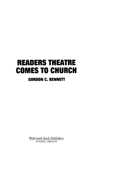 Cover image for book Readers Theatre Comes to Church