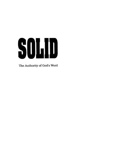 Cover image for book Solid
