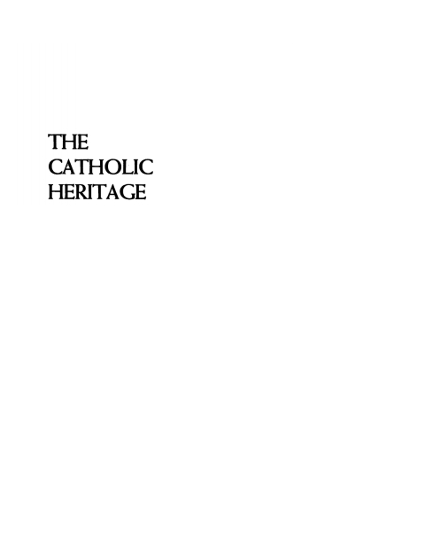Cover image for book The Catholic Heritage