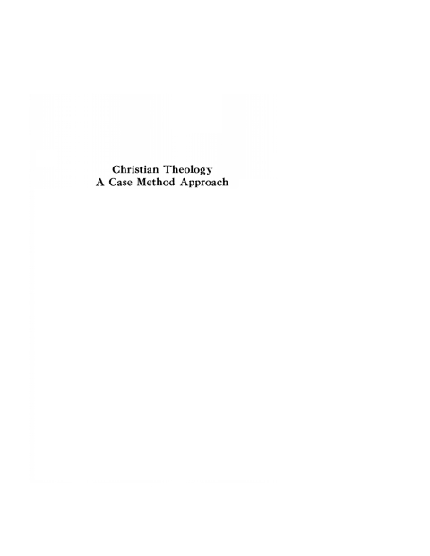 Cover image for book Christian Theology