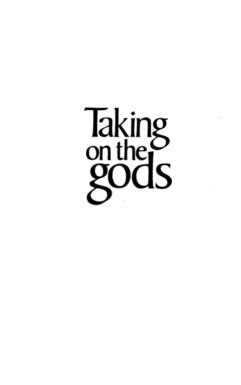 Cover image for book Taking on the Gods