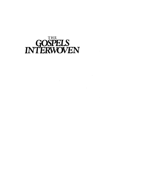 Cover image for book The Gospels Interwoven