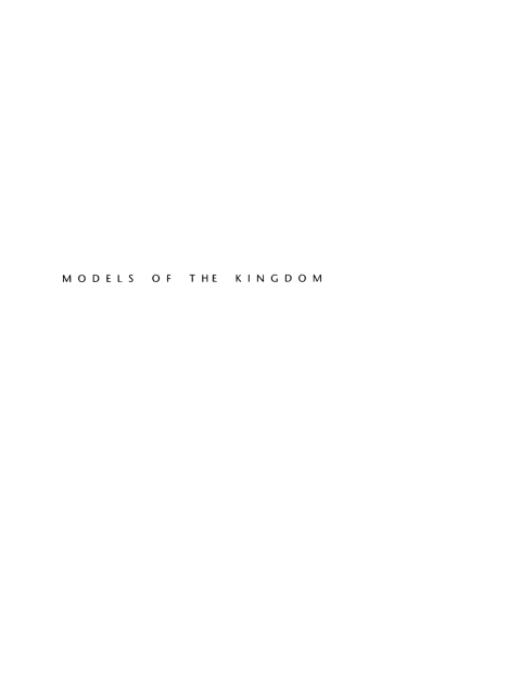 Cover image for book Models of the Kingdom