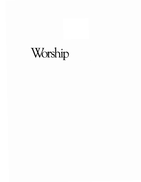 Cover image for book Worship: Rediscovering the Missing Jewel