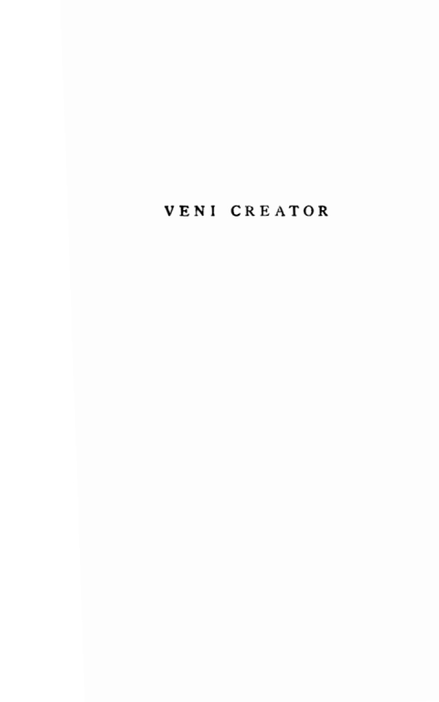 Cover image for book Veni Creator