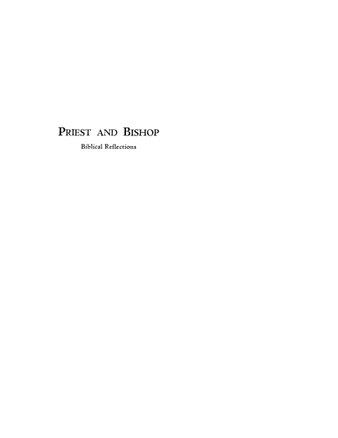 Cover image for book Priest and Bishop