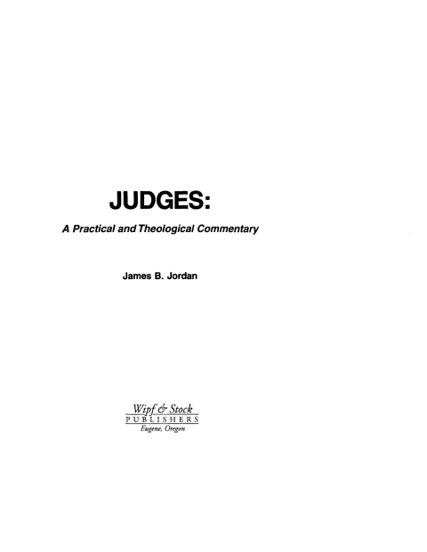 Cover image for book Judges